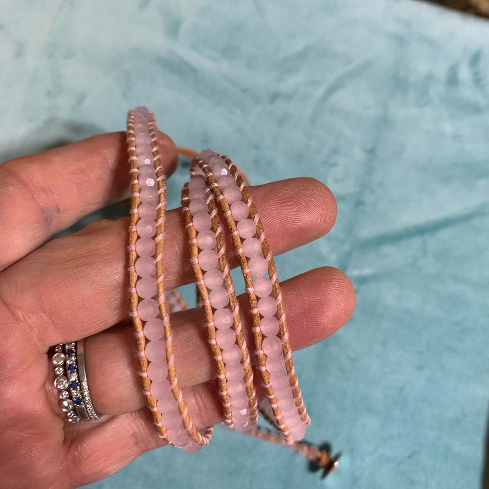 VICTORIA EMERSON | Rose Quart wrap bracelet